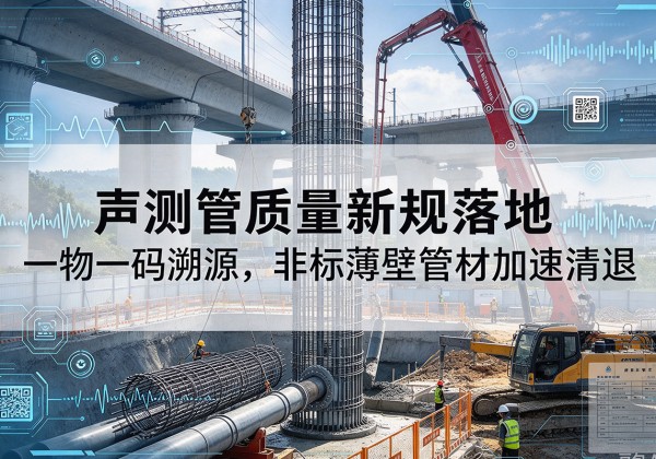 青神声测管质量新规落地，一物一码溯源，非标薄壁管材加速清退